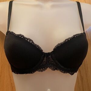 VS Angels 32B Black Demi Bra Underwire NWOT Victoria’s Secret